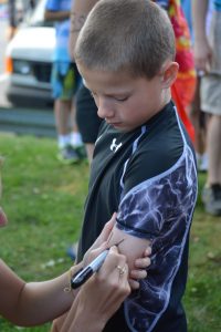 body marking triathlon