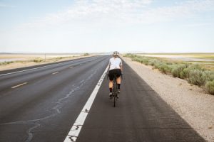 cyclist on road