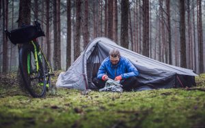 Biking in the Rain bikepacking